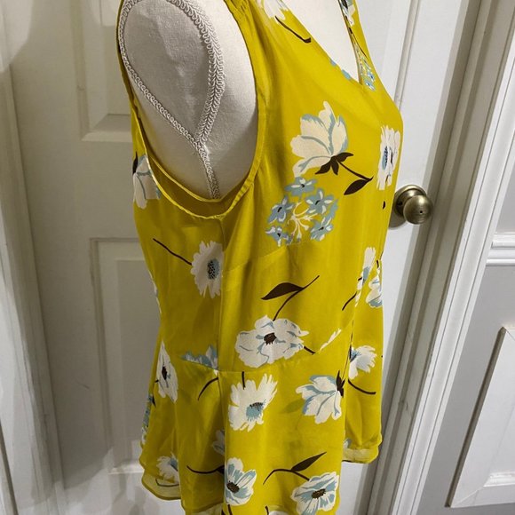 Cabi M Light Weight Top with Cami and Peplum Overlay - Picture 2 of 11